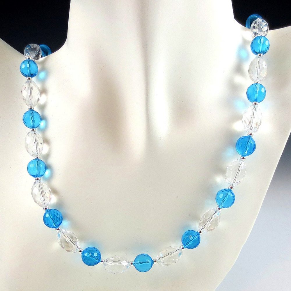 Faceted Crystal Quartz Necklace